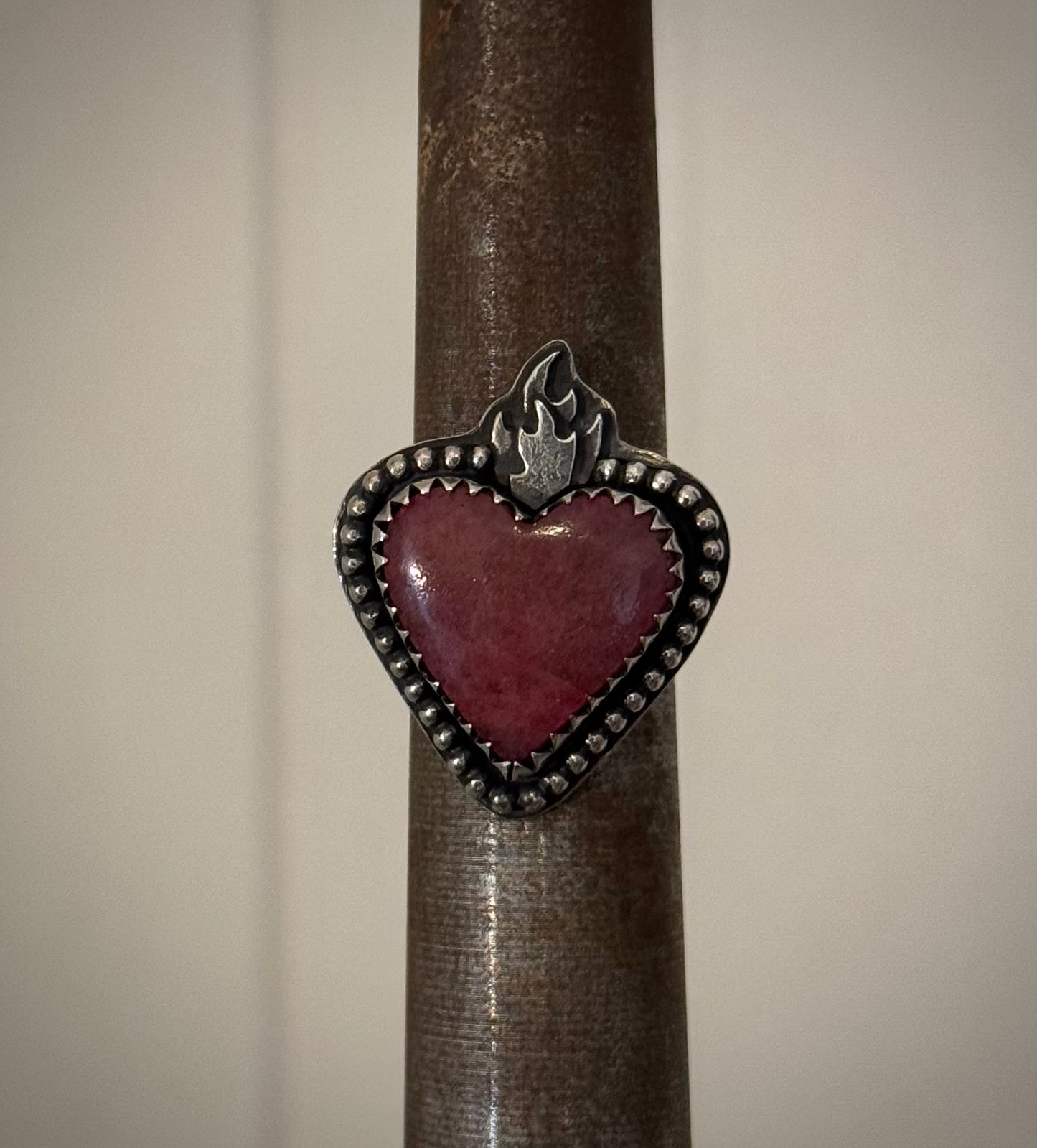 Flaming Heart Ring ❤️🔥