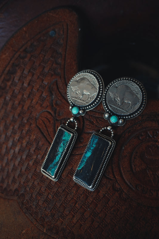 Black Jack & Buff Earrings