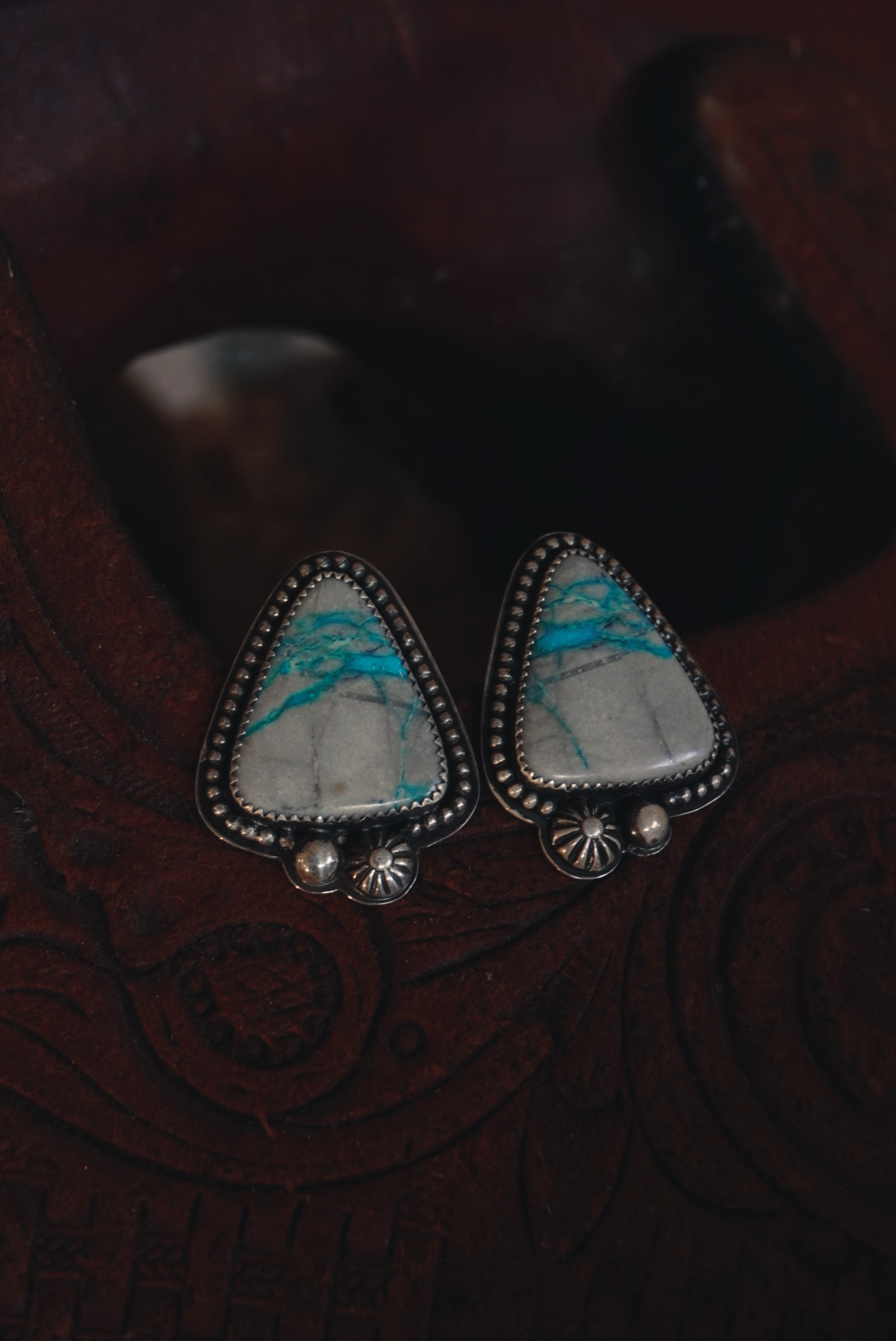 Grey Royston Turquoise Stud Earrings
