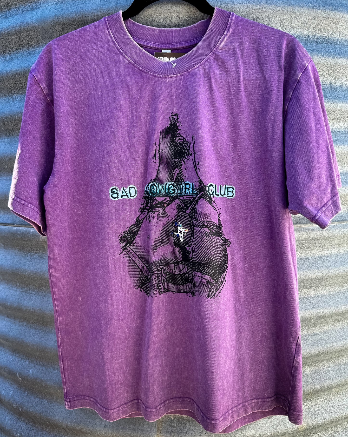 Sad Cowgirl Purple Acid Wash